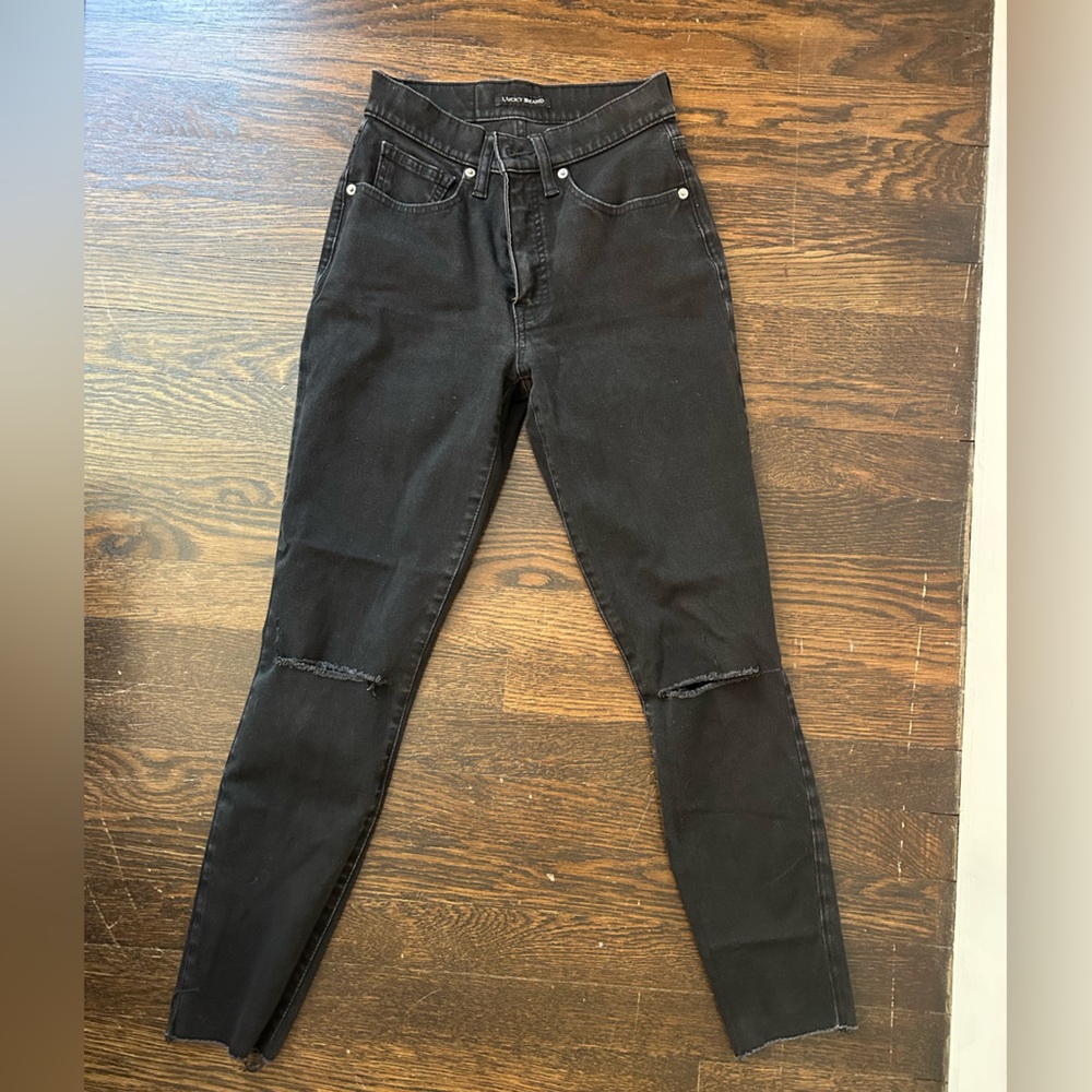 Black high rise Lucky brand jeans